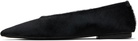 Marsèll Black Ago Short Hair Ballerina Flats