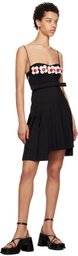 Shushu/Tong Black Appliqué Bodysuit