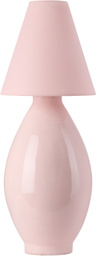 Los Objetos Decorativos Pink Conical Shade Ceramic Large Lamp