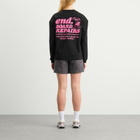 END. Coastal Board Repairs Long Sleeve T-Shirt in Black