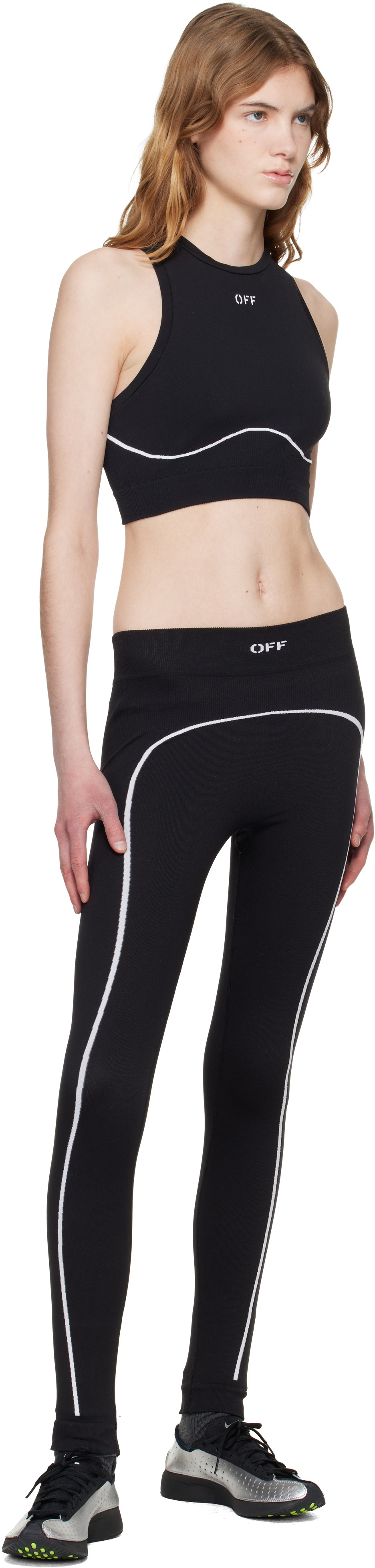 Off-White Black 'OFF' Stamp Seamless Leggings
