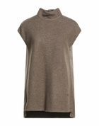 Agnona Womens Turtleneck Taupe