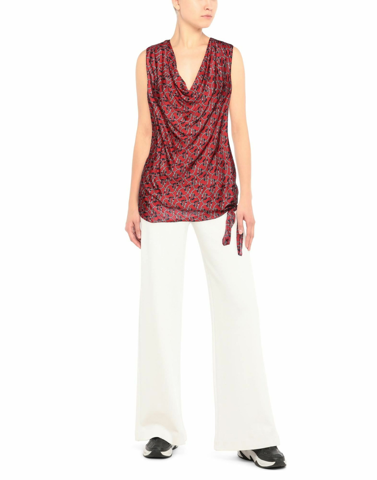 Manila Grace Womens Top in Red