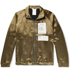 Helmut Lang - Logo-Appliquéd Satin Track Jacket - Metallic