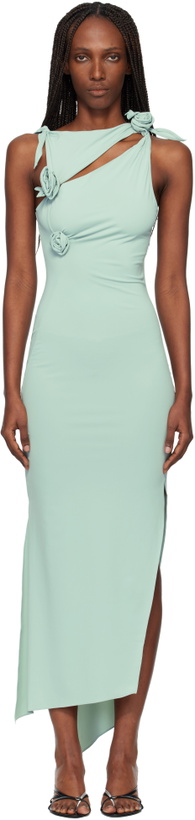 Photo: Coperni Green Flower Midi Dress