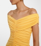 Simkhai Sheyda ruched jersey midi dress