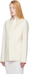 AARON ESH SSENSE Exclusive Bridal Capsule Collarless Blazer