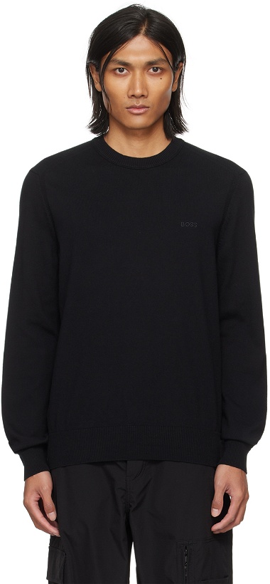 Photo: BOSS Black Embroidered Sweater