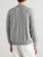 FEDELI - Favonio Slim-Fit Cashmere Half-Zip Sweater - Gray