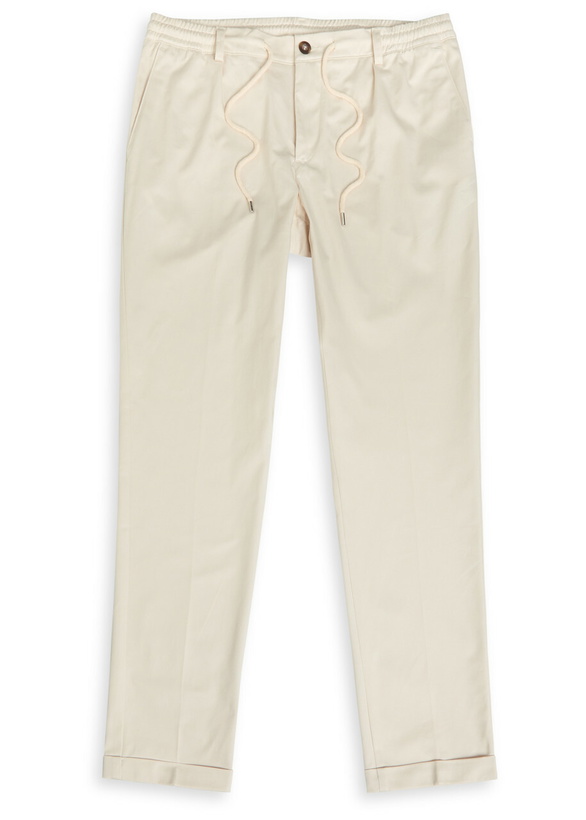 Photo: Aurélien Urban Stretch-cotton Trousers Beige