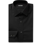 TOM FORD - Black Slim-Fit Cotton-Poplin Shirt - Men - Black