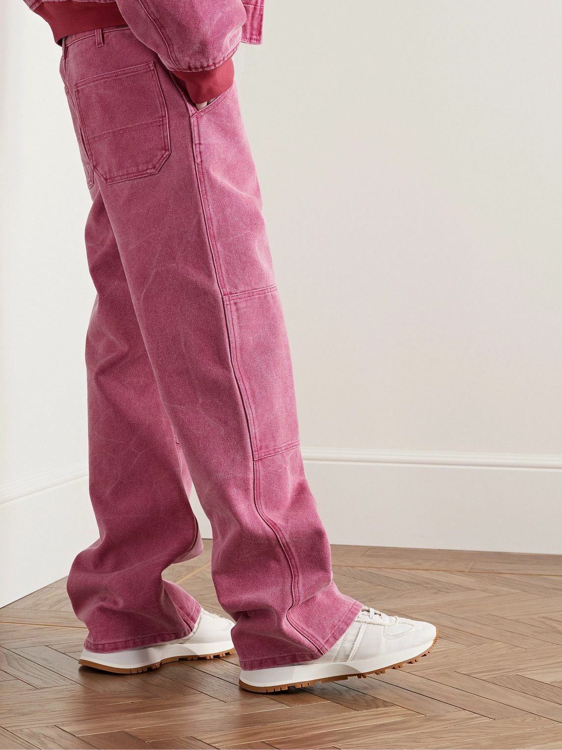 Acne Studios - Palma Straight-Leg Distressed Cotton-Canvas