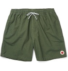 Mollusk - Vacation Mid-Length Cotton-Blend Swim Shorts - Green