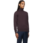 Ermenegildo Zegna Purple Cashmere Turtleneck