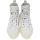Giuseppe Zanotti Off-White Nubuck Blabber Jellyfish High-Top Sneakers