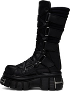 VETEMENTS Black New Rock Edition Tower Boots