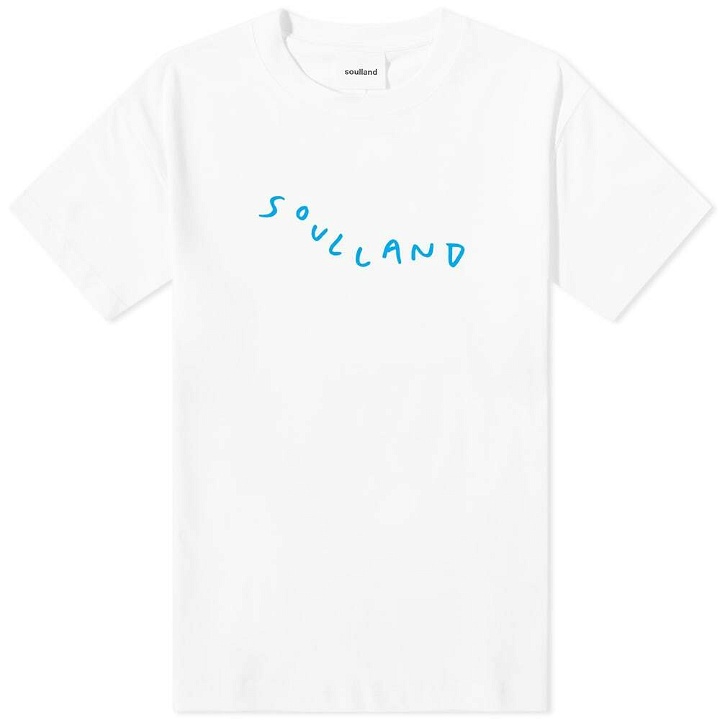 Photo: Soulland Men's Marker Logo T-Shirt in White