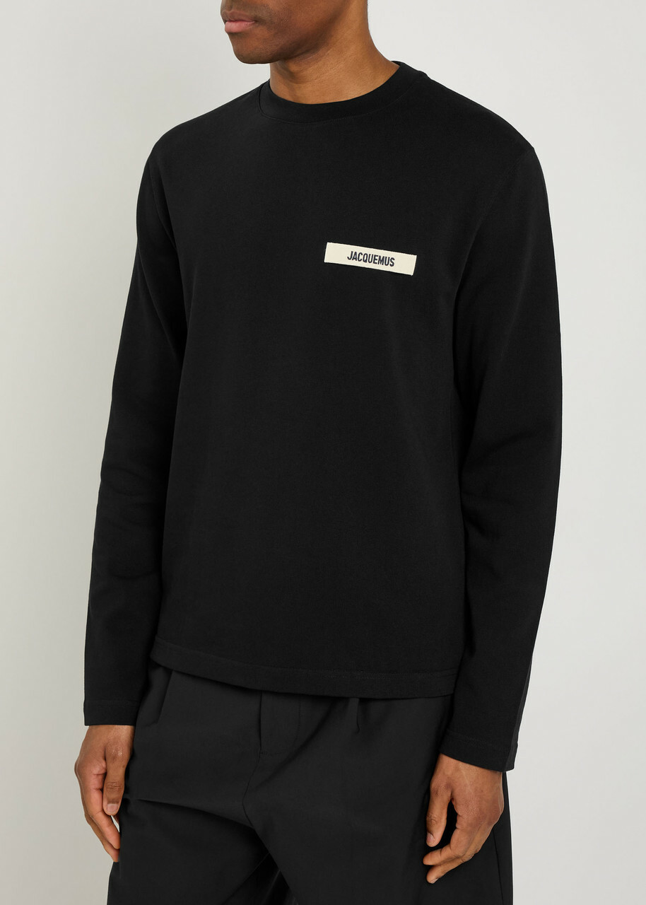 Jacquemus Le T-shirt Gros Grain Cotton T-shirt Black
