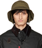 Barbour Khaki and wander Edition Ear Flap Bucket Hat