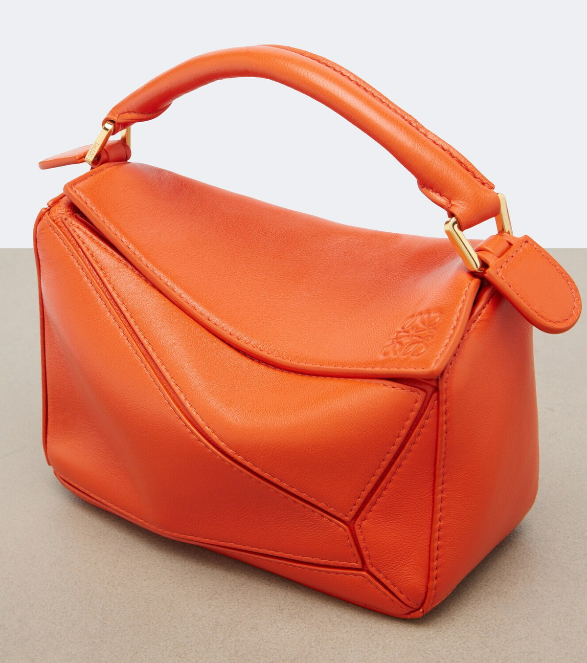 Loewe Puzzle Featherlight Mini leather top-handle bag