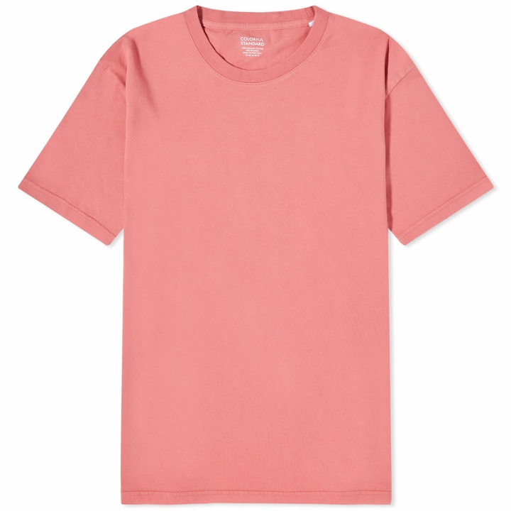 Photo: Colorful Standard Men's Classic Organic T-Shirt in Raspberry Pink