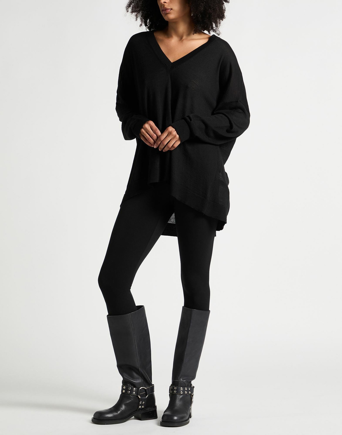 Manila Grace Womens Sweater in Black
