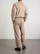 Les Tien - Tapered Garment-Dyed Cotton-Jersey Sweatpants - Neutrals