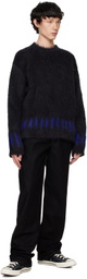 SUNNEI Navy Alpaca & Mohair Sweater