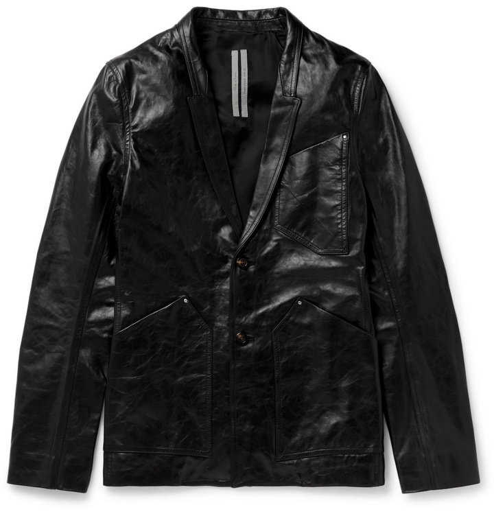 Photo: Rick Owens - Island Leather Jacket - Black