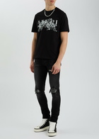 Amiri Garden Printed Cotton T-shirt Black