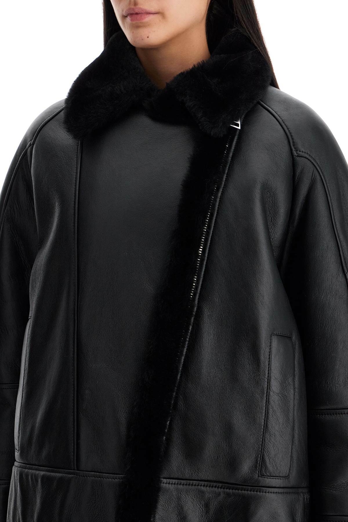 BLANCHA shearling jacket Brown