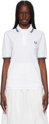 Comme des Garçons Shirt White Fred Perry Edition 'Strong Will' Polo