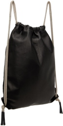 Rick Owens Black Drawstring Backpack