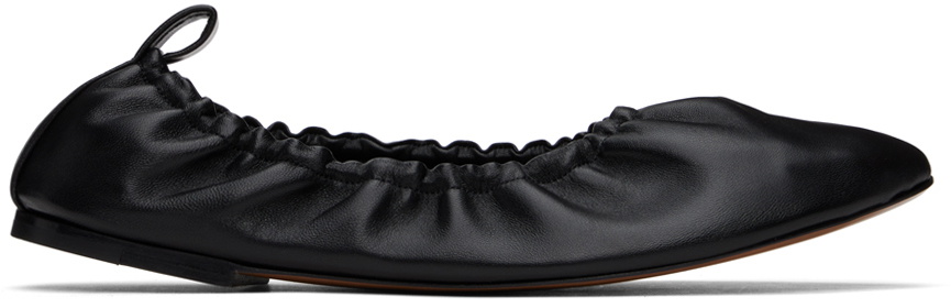 The Row Black Glove Flats The Row