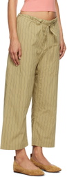Gil Rodriguez Khaki 'The Lou' Lounge Pants