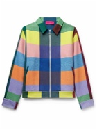 The Elder Statesman - Checked Wool and Cashmere-Blend Jacket - Multi