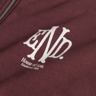 END. Mono Zip Hoodie in Oxblood