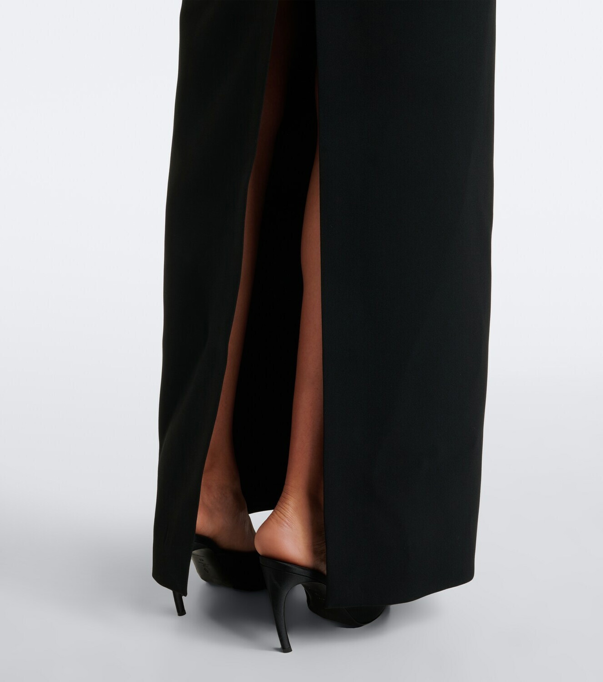 David Koma Embellished halterneck cady gown