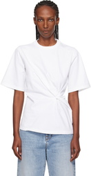 Róhe White Reinvented Twisted T-shirt