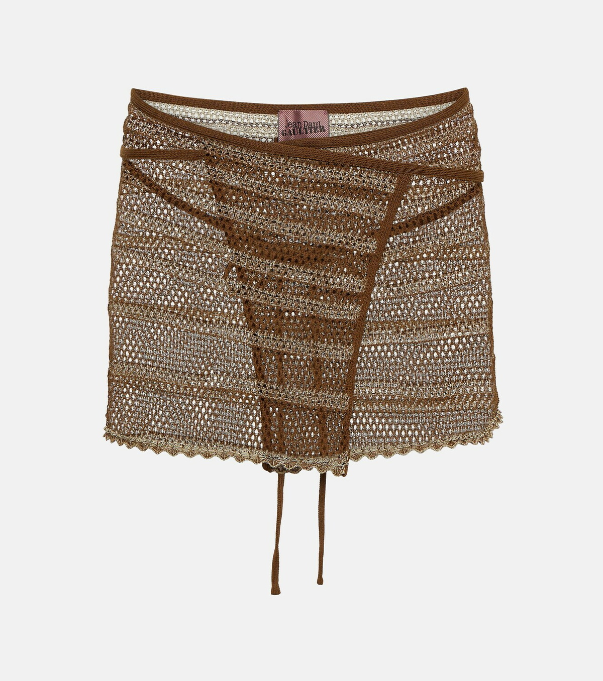 Jean Paul Gaultier x KNWLS crochet wrap miniskirt Jean Paul Gaultier