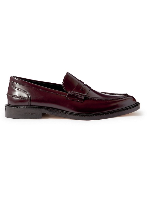 Photo: VINNY'S - Townee Leather Penny Loafers - Burgundy - 40