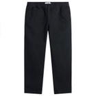 Wax London Men's Kurt Cotton Linen Crinkle Trousers in Navy
