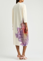 High Prelue Floral-print Jersey Midi Dress Multicoloured 1