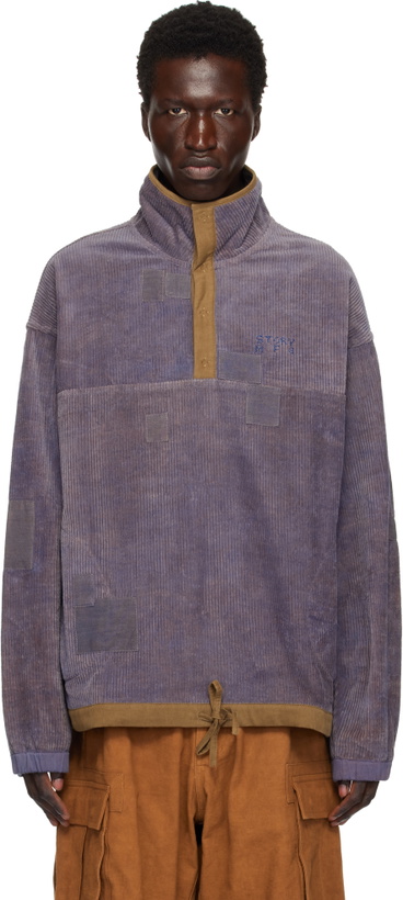 Photo: Story mfg. Purple Polite Pullover Sweatshirt