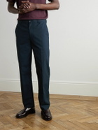 FRAME - Straight-Leg Cotton-Twill Chinos - Blue