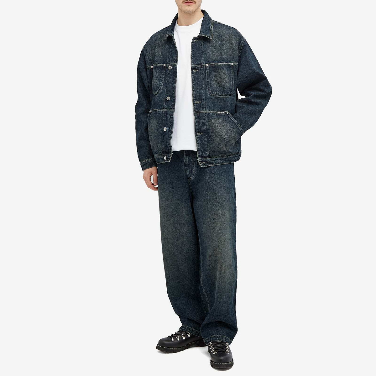 Polar Skate Co. Men's Patrik Denim Jacket in Dirty Blue Polar