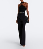 Simkhai Renlen embellished halterneck wool top