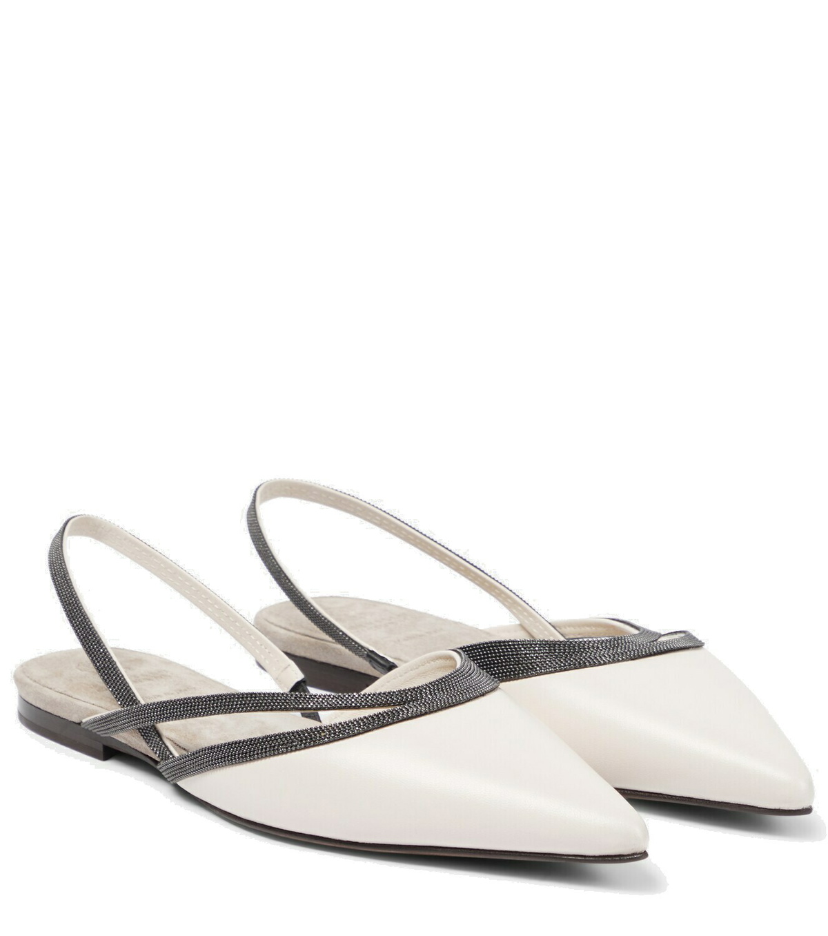 BRUNELLO CUCINELLI Size 8 Pink Gunmetal Velvet Slip On Flats main image 1