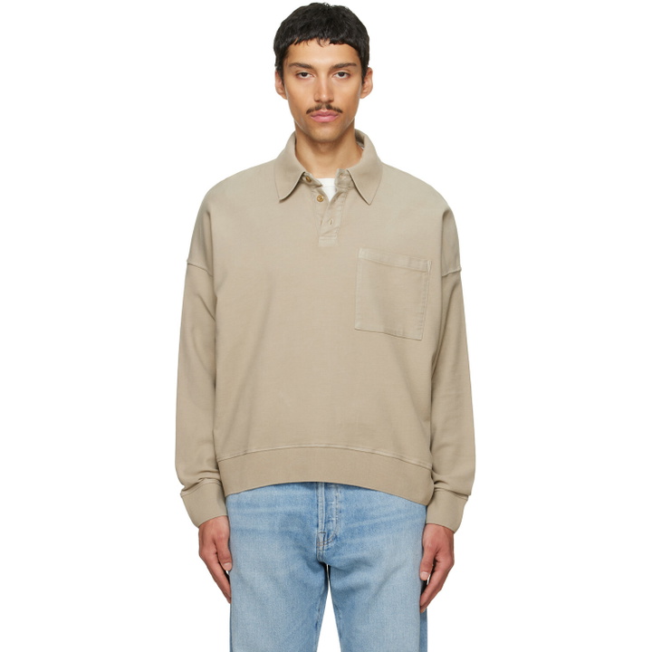 Photo: Citizens of Humanity Taupe Rugby Polo