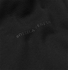 Bottega Veneta - Logo-Print Fleece-Back Cotton-Blend Jersey Hoodie - Black